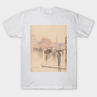 Rainy Day, Columbus Avenue, Boston by Childe Hassam T-Shirt